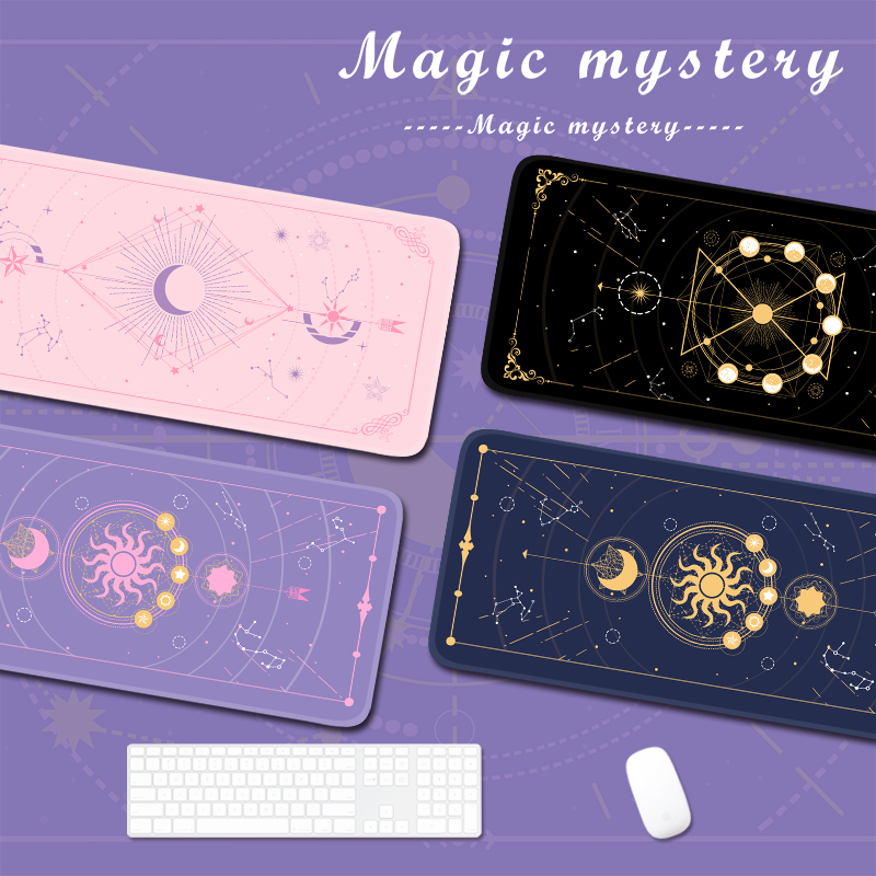 Gaming Accessories For Gaming Desk - Magic Moon Star Purple Extra Large