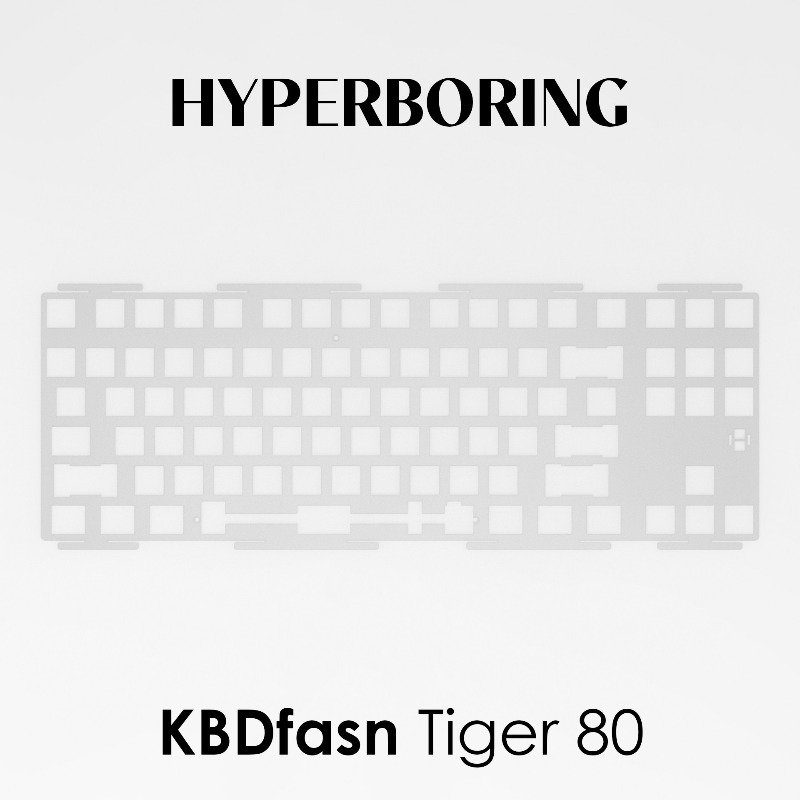 Gaming Accessories For Gaming Setup - HYPERBORING Tiger80 Keyboard Positioning Board Customization