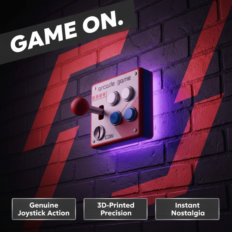 Gaming Accessories Bedroom - Retro Arcade Game Button Switch Plate,