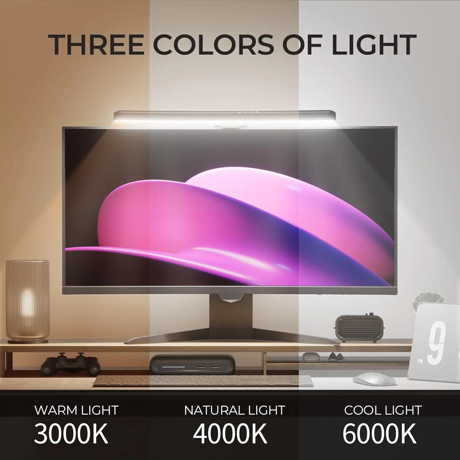 Monitor Light Bar Curved with  - Gaming Accessories Bedroom 评论和价格