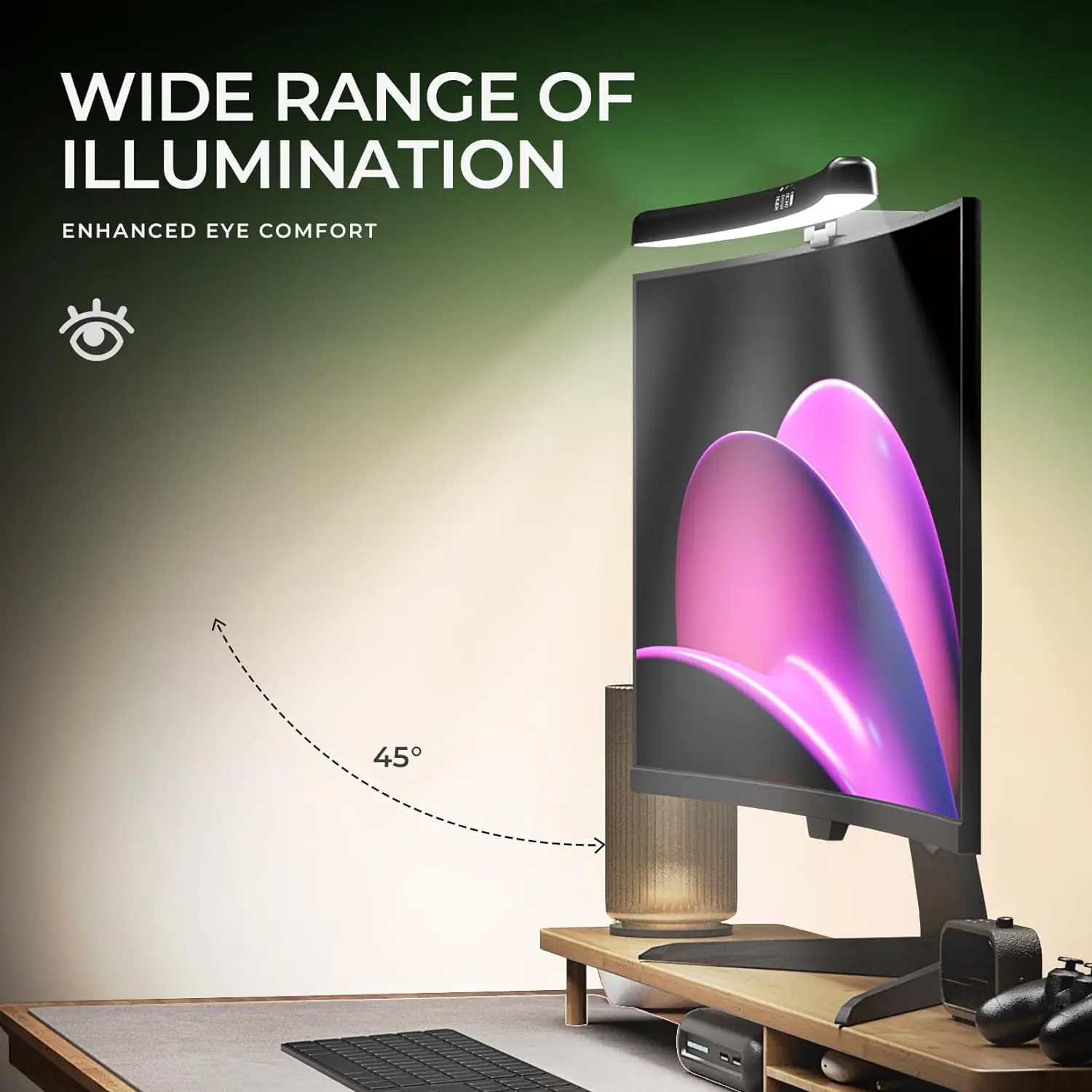 Monitor Light Bar Curved with  - Gaming Accessories Bedroom 评论和价格