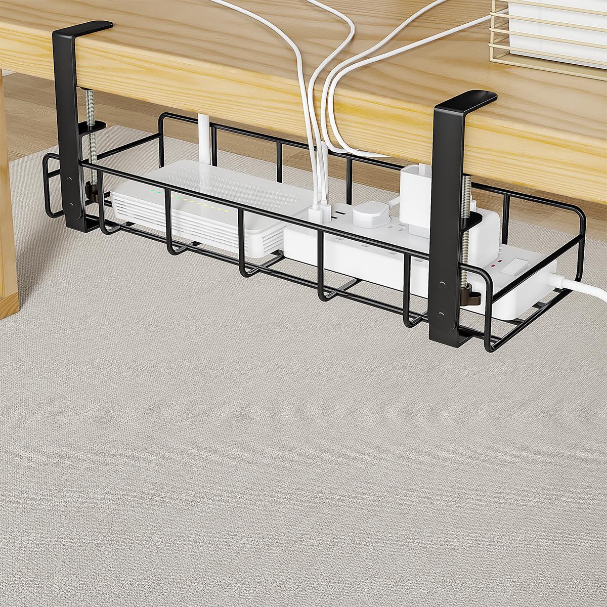 No Drill Under Desk Cable Mana - Gaming Accessories Rack 评论和价格