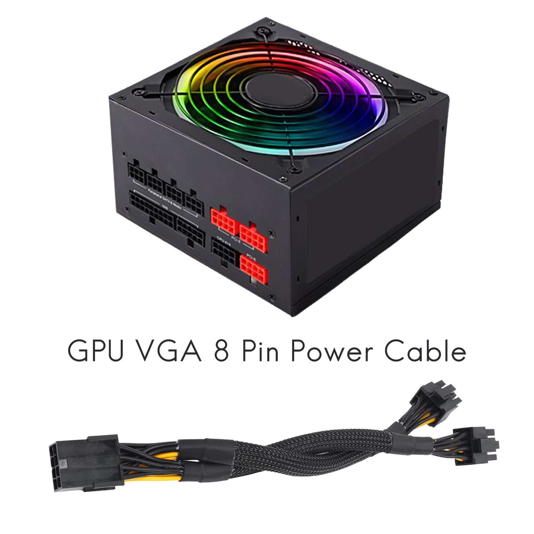 SMIEA 1PCS GPU PCIe 8 Pin Fema - Pcie Extension Cable 评论和价格