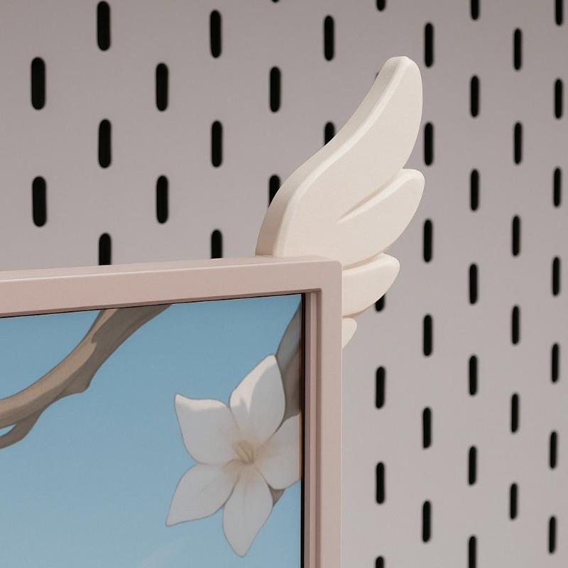 1Pair 3D Printed Monitor Wings - Gaming Accessories Bedroom 评论和价格
