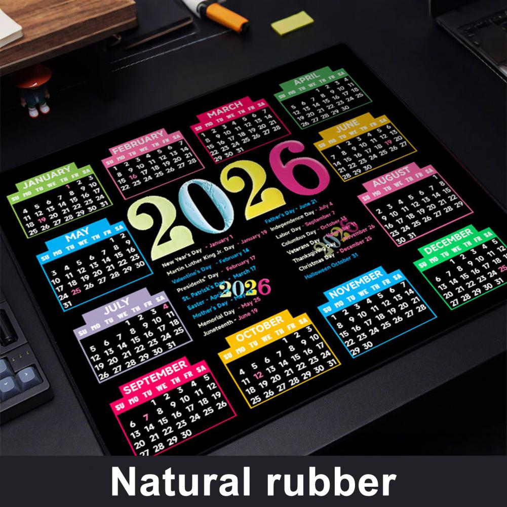 2026 Calendar Mouse Pad Waterp - Gaming Accessories Computer 评论和价格