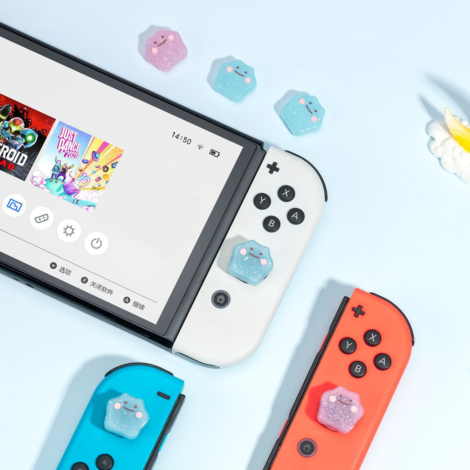 Silicone Rubber Thumb Stick Gr - Gaming Accessories Nintendo Switch 评论和价格
