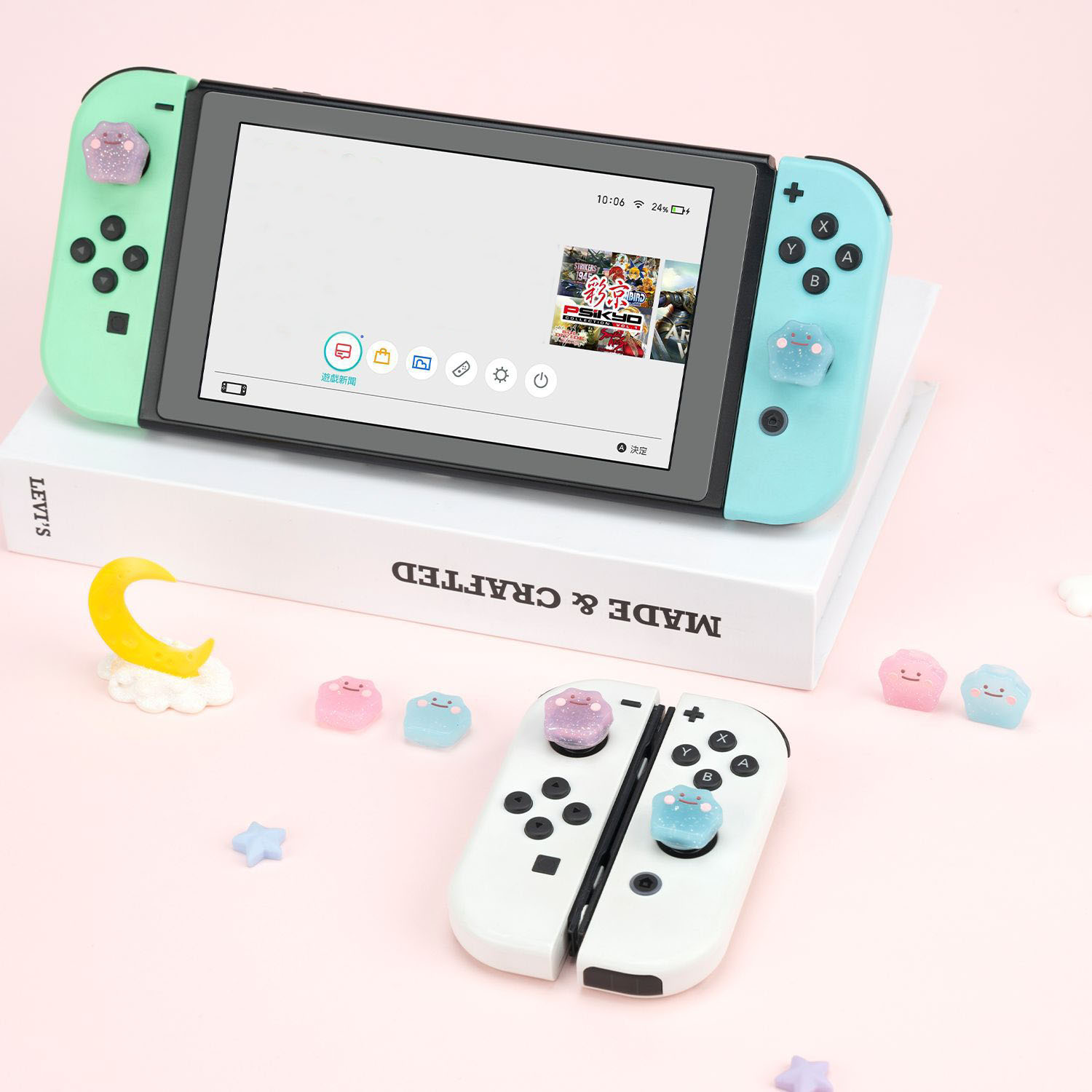 Silicone Rubber Thumb Stick Gr - Gaming Accessories Nintendo Switch 评论和价格