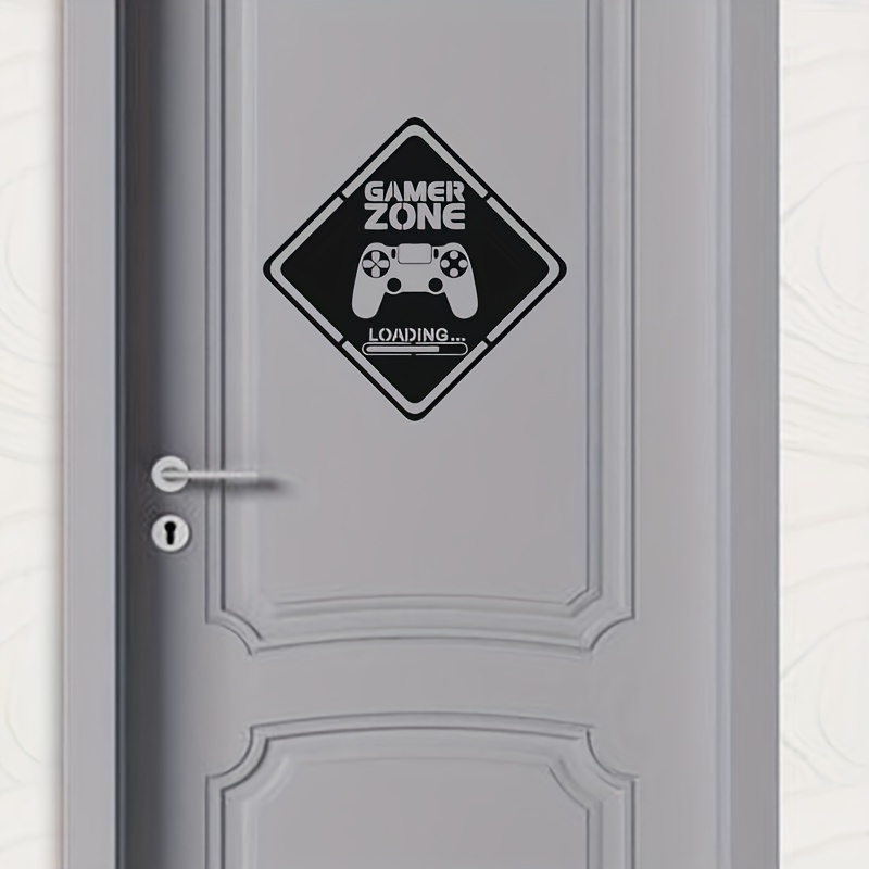 1pc Gamer Zone Door Decal Wall - Gaming Accessories Bedroom 评论和价格