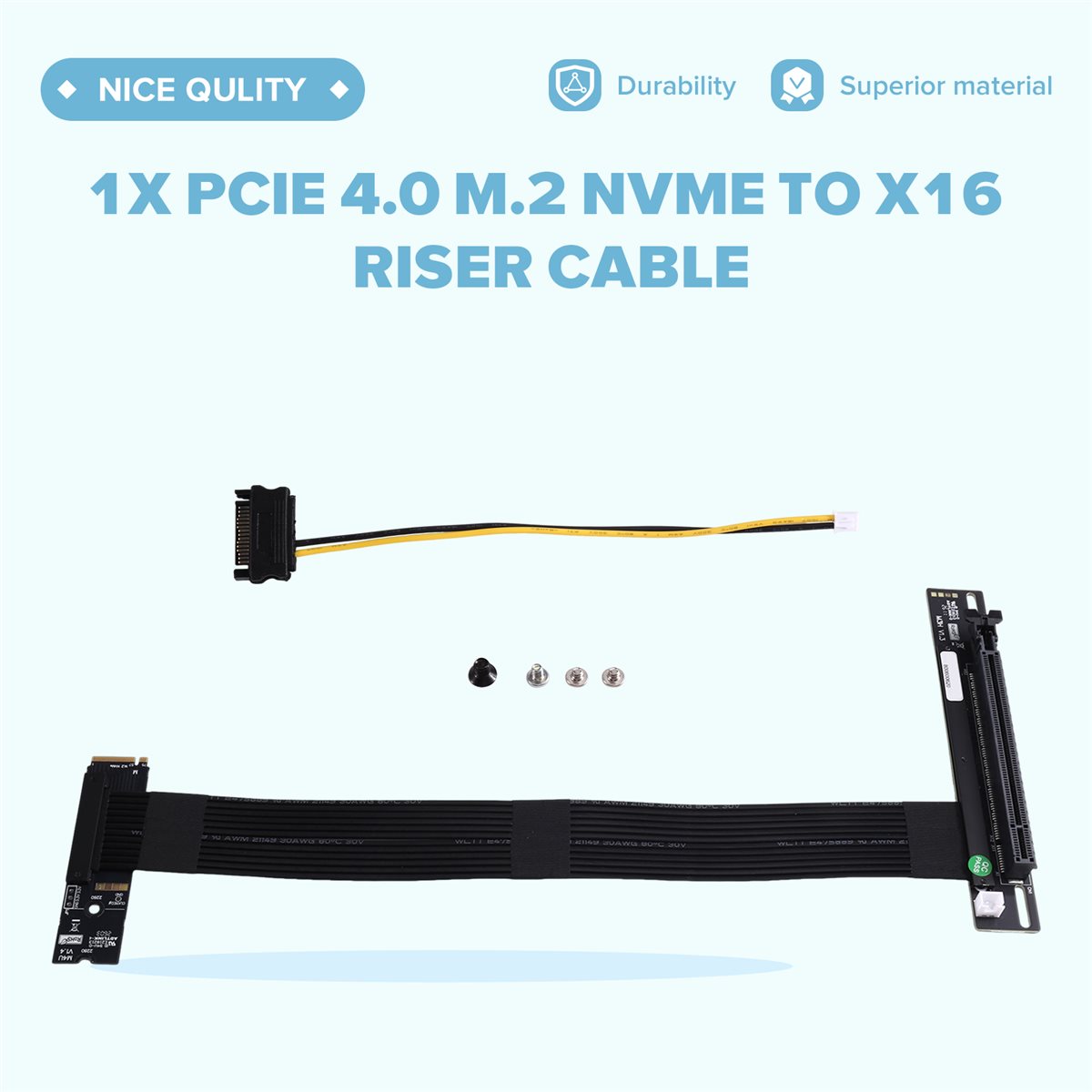 A72U PCIe 4.0 M.2 NVME to X16  - Pcie Extension Cable 评论和价格