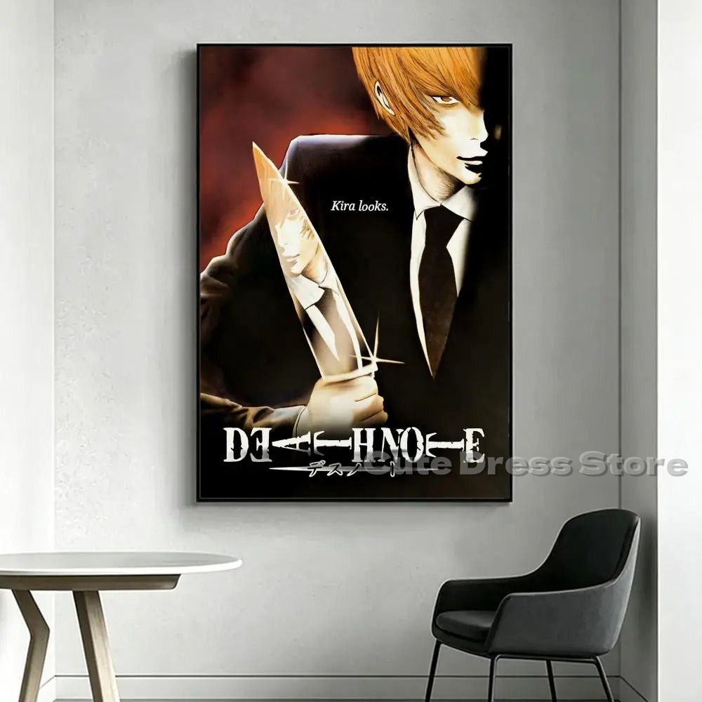 Death Note Canvas Print Unfram - Gaming Accessories Bedroom 评论和价格
