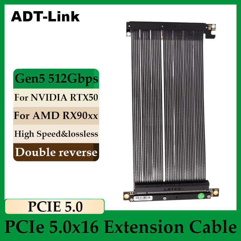 ADT-Link PCIe 5.0 x16 Double R - Pcie Extension Cable 评论和价格